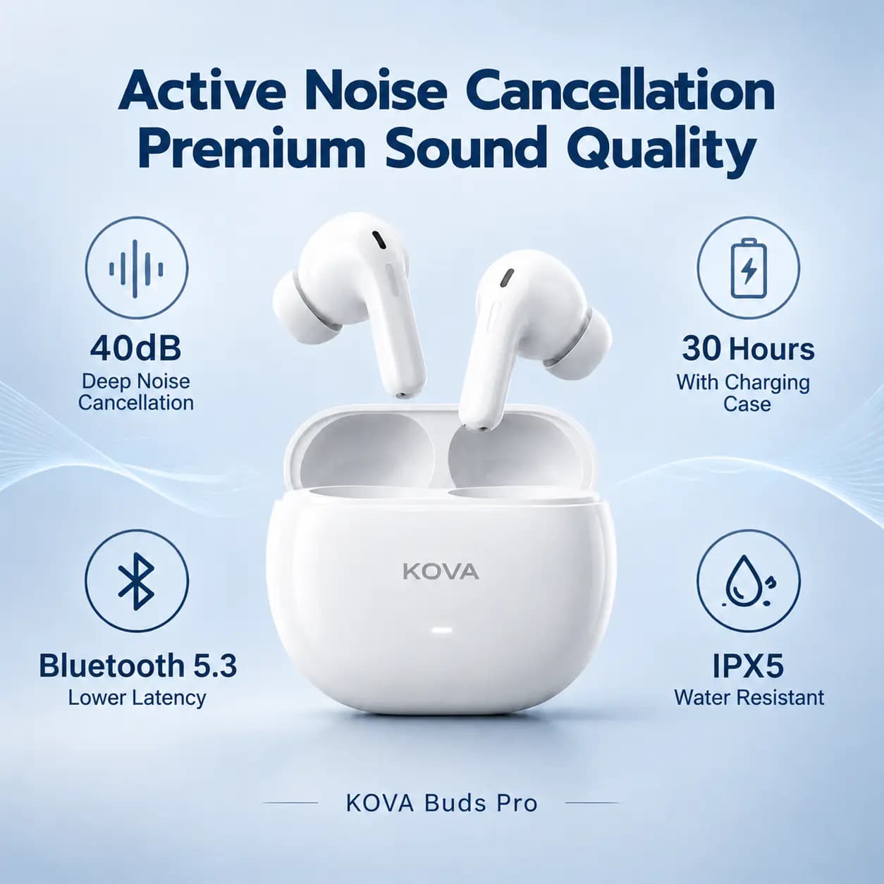 Image translation · earbuds infographic